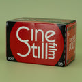 CineStill 800T film box on a green background
