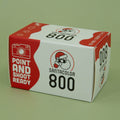 Box of Optik Oldschool SantaColor 800 35mm colour negative film, ISO 800, 36 exposures